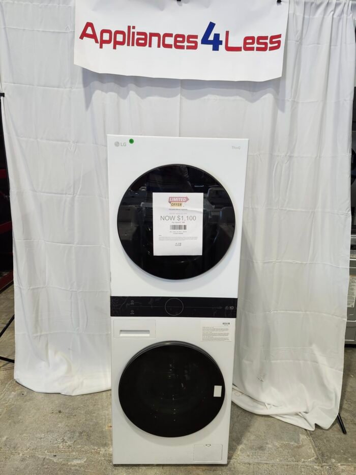 Compact Single Unit LG WashTower™ with Center Control™ 2.4 cu.ft. Front Load Washer and 4.2 cu.ft. Electric Ventless HeatPump™ Dryer - Image 1