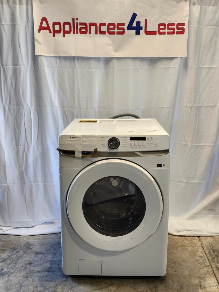 Samsung 4.5 cu. ft. High-Efficiency Front Load Washer with Self-Clean+ in White - Image 1
